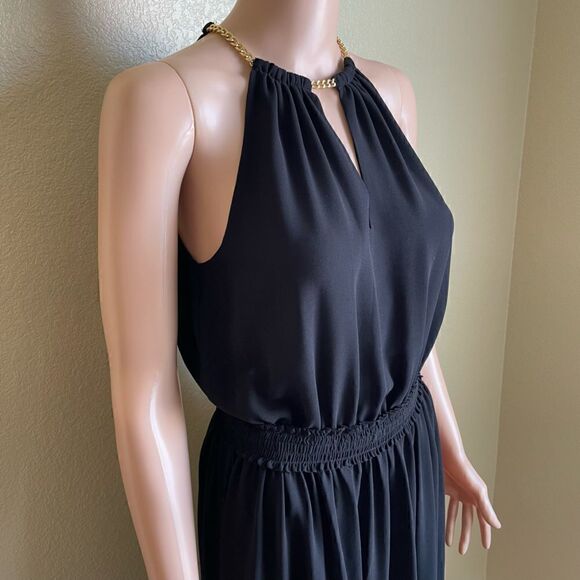 Michael Michael Kors Hayden Chain Neck Dress Black Size 0 - Picture 4 of 10